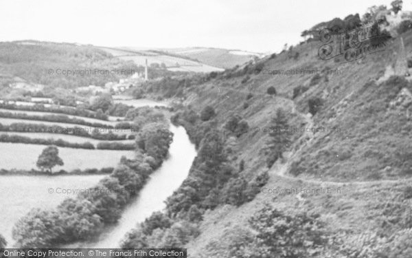 Photo of Torrington, Castle Hill And River Torridge c.1955