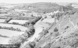 Torrington, View From Castle Walks c.1955, Great Torrington