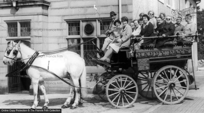 Torrisholme, a Waggonette at the George Hotel c1965