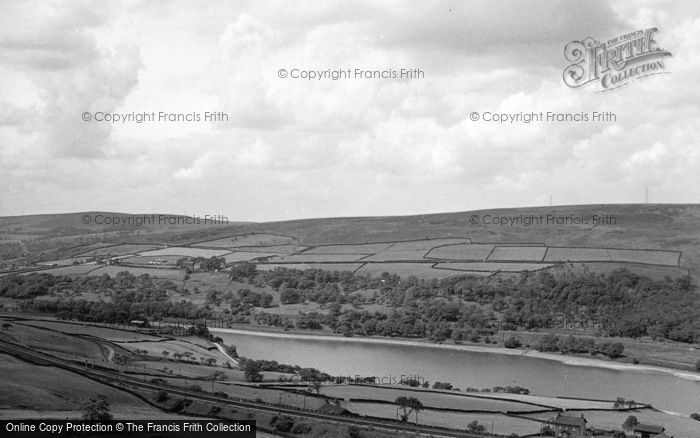 Photo of Torside Reservoir, From Glossop Road 1961