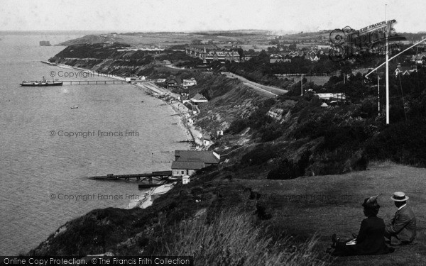 Photo of Totland Bay, Admiring The View 1913