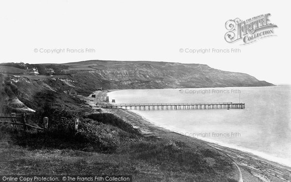 Photo of Totland Bay, Bay And Pier c.1874