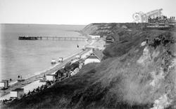 Beach And Pier c.1893, Totland Bay