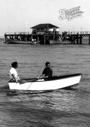 Couple In A Rowing Boat c.1960, Totland Bay