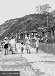 Family On The Seafront c.1955, Totland Bay