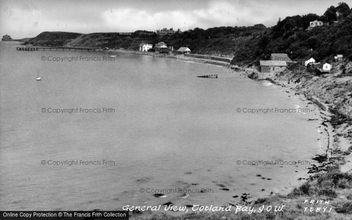 Photo of Totland Bay, General View c.1955