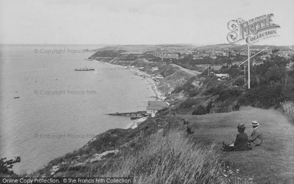 Photo of Totland Bay, Looking East 1913