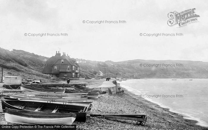 Photo of Totland Bay, The Beach 1897