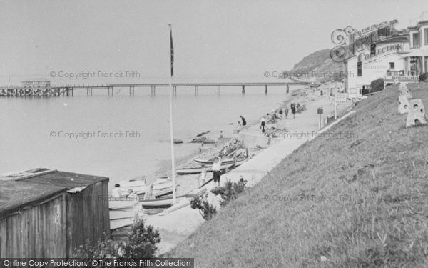 Photo of Totland Bay, The Beach And Pier c.1955