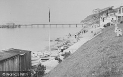 The Beach And Pier c.1955, Totland Bay