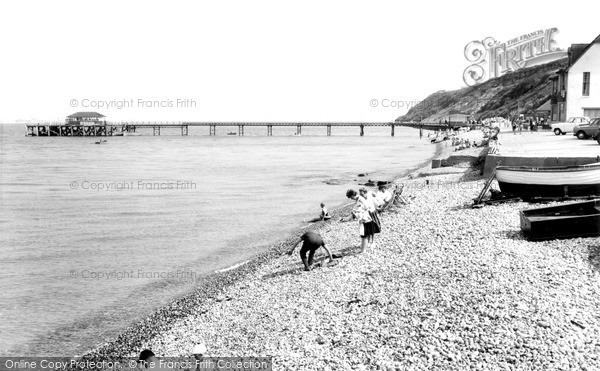 Photo of Totland Bay, The Beach c.1960