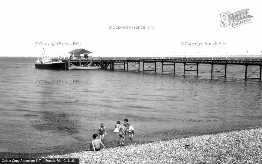 Totland Bay, the Pier c1955