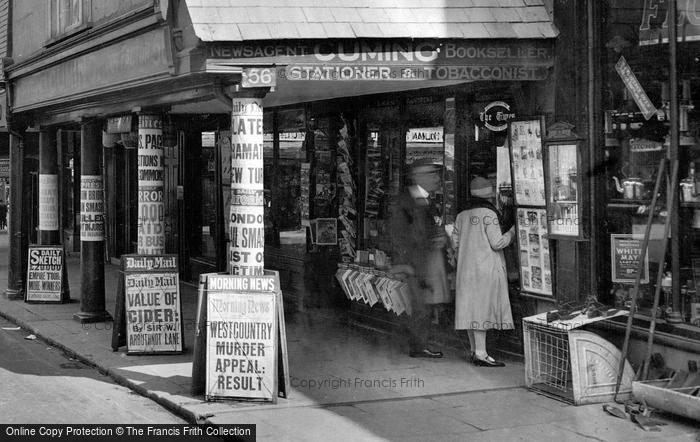 Photo of Totnes, Butterwalk Stationers And Hardware Store 1931