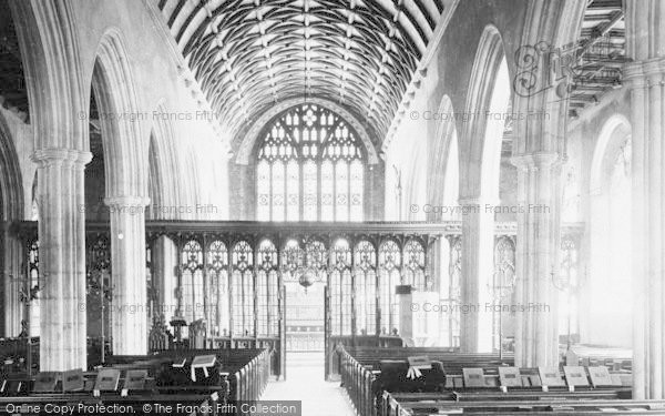 Photo of Totnes, Church Interior 1889