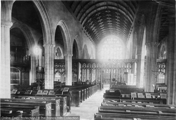 Photo of Totnes, Church Nave East 1894