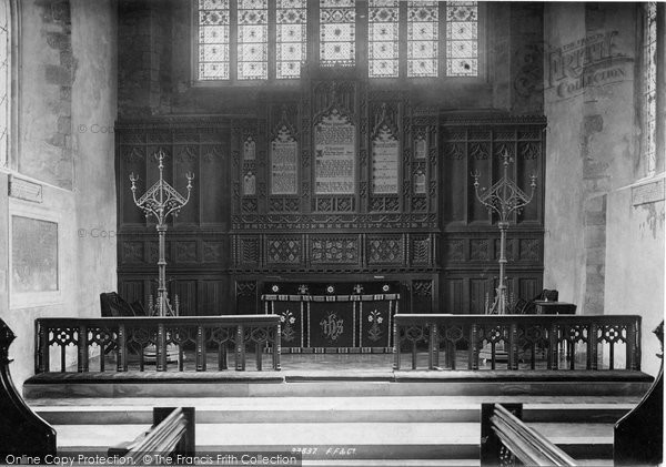 Photo of Totnes, Church Reredos 1894