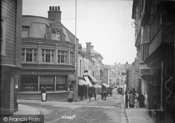 Fore Street And Station Road Corner 1906, Totnes