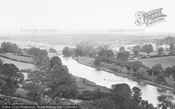 Photo of Totnes, From Sharpham Drive 1922