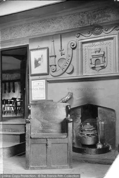 Photo of Totnes, Guildhall, Ancient Chair 1905