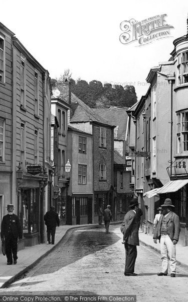 Photo of Totnes, Men In The High Street 1896