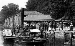 Paddle Steamer At The Landing Place 1896, Totnes