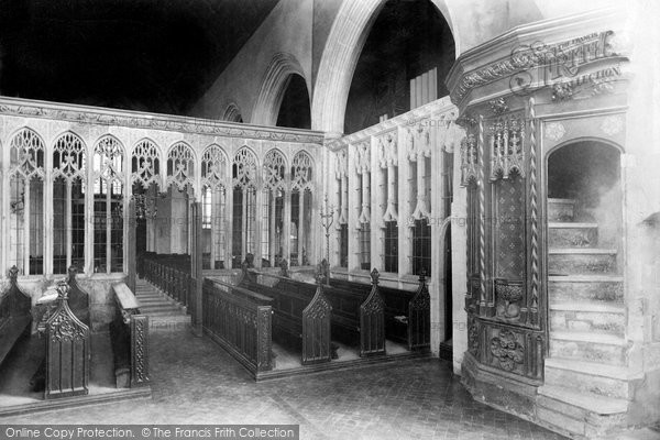 Photo of Totnes, Parish Church Chancel 1896
