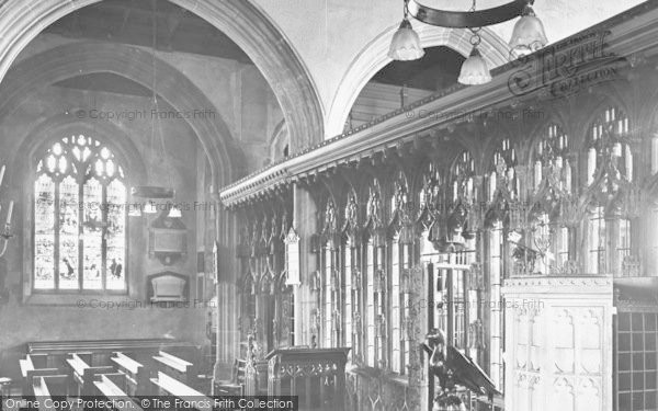 Photo of Totnes, St Mary's Church Interior 1924