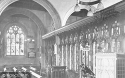 St Mary's Church Interior 1924, Totnes