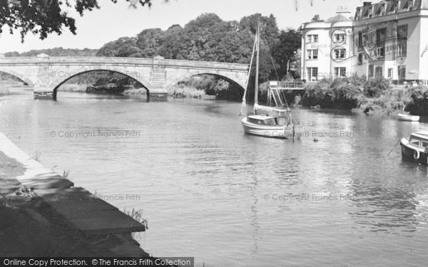 Photo of Totnes, The Bridge And Seymour Hotel c.1960