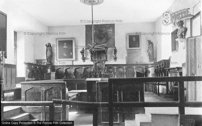 Photo of Totnes, The Guildhall Interior c.1955