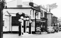 The Petrol Pumps, Rumbridge Street c.1955, Totton