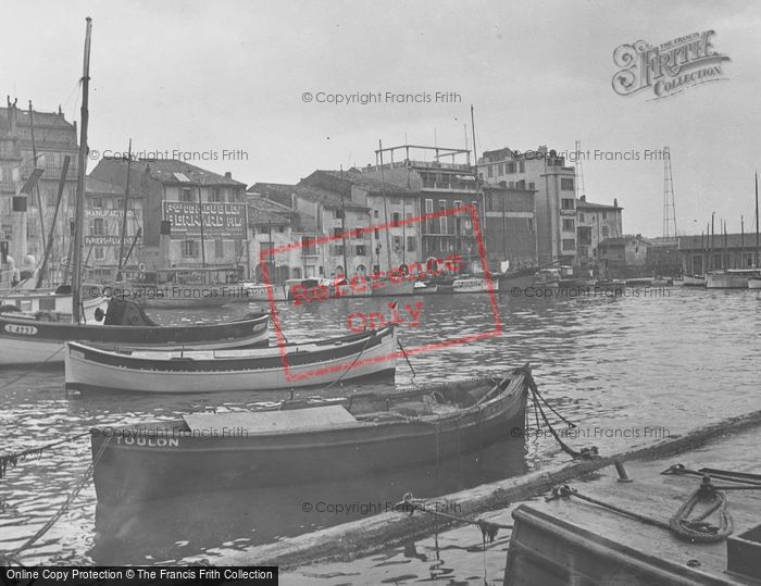 Photo of Toulon, The Harbour c.1939