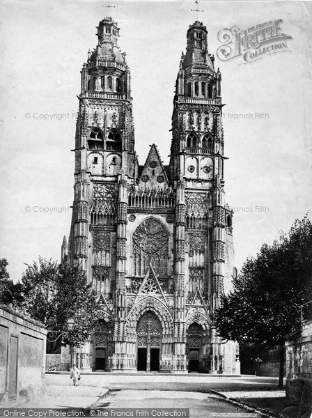 Photo of Tours, Cathedral Facade c.1867