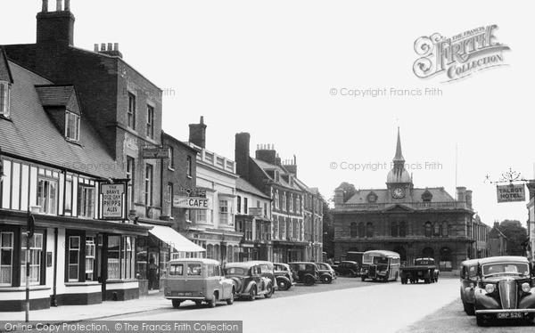 Photo of Towcester, Market Place And Town Hall c.1955
