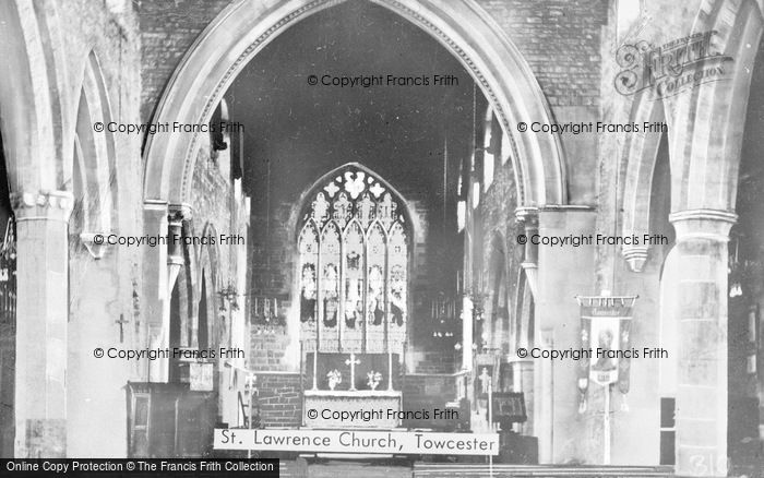 Photo of Towcester, St Laurence's Church Interior c.1960