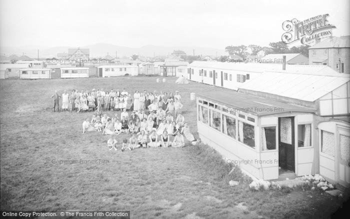 Photo of Towyn, Campers, Wilcock's Camp 1936