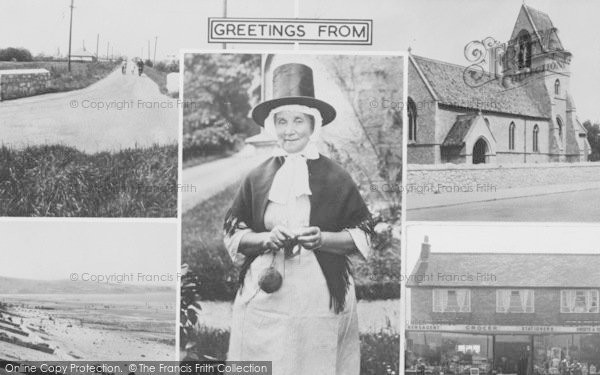 Photo of Towyn, Composite c.1955