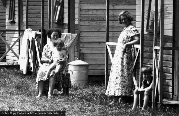 Photo of Towyn, Mothers And Children At Whitby's Camp 1936