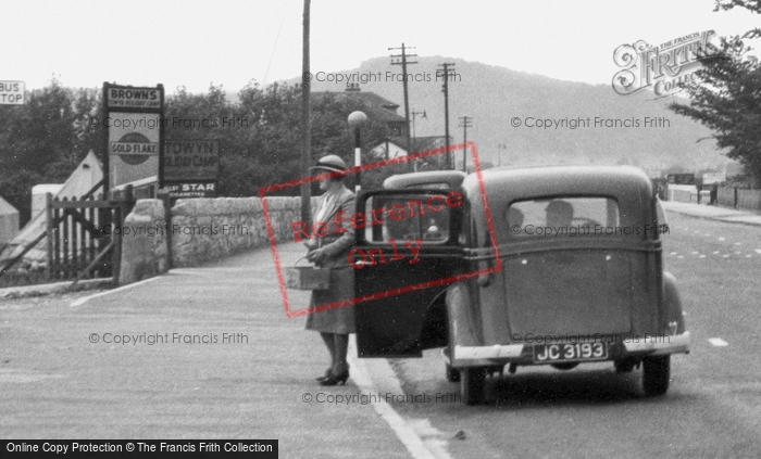 Photo of Towyn, Motorist In Foryd Abergele Road c.1936
