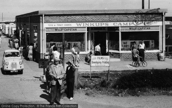 Photo of Towyn, Winkups Holiday Camp Shop c.1960