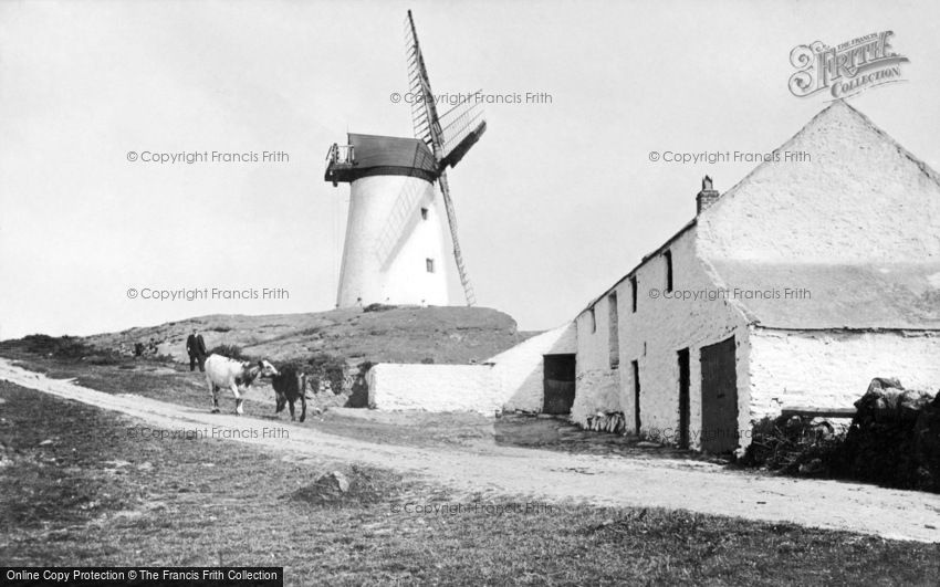 Trearddur Bay, Melin Stanly Windmill c1900
