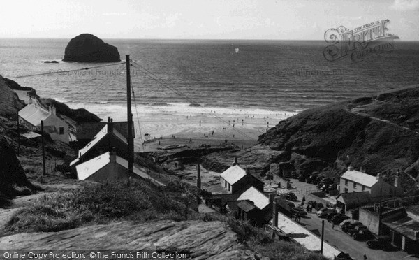 Photo of Trebarwith, And Gull Rock c.1955