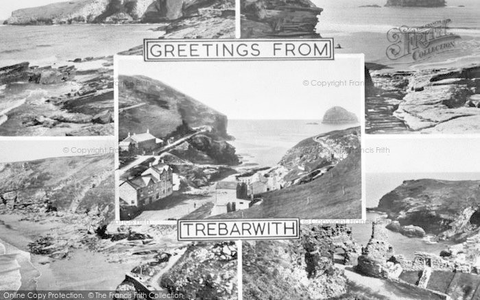 Photo of Trebarwith, Composite c.1955