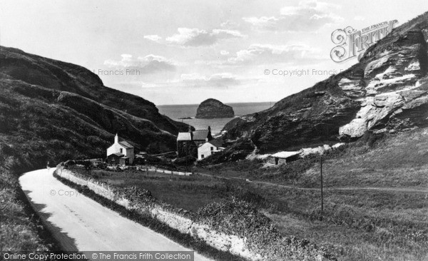 Photo of Trebarwith, Cove And The Gull Rock c.1930