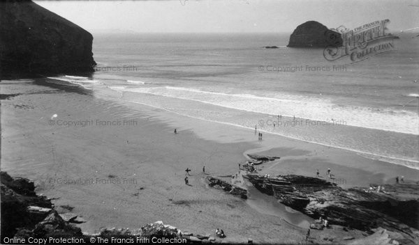 Photo of Trebarwith, Gull Rock And The Sands 1933