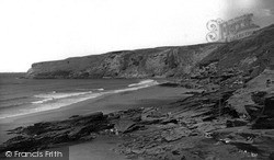 The Beach And Cliffs c.1955, Trebarwith