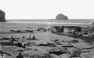The Beach And Gull Rock 1895, Trebarwith