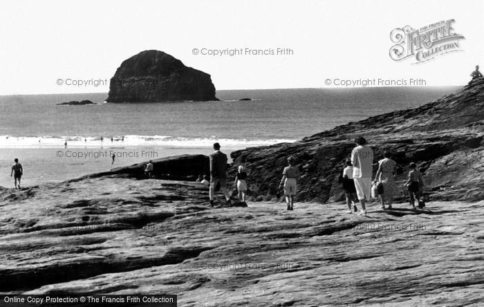 Photo of Trebarwith, The Beach c.1955