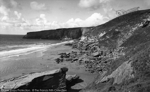 Photo of Trebarwith, The Sands c.1955