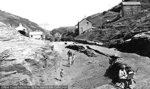 Photo of Trebarwith, The Village From The Beach c.1955